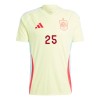 Camiseta de fútbol España Dani Vivian 25 Segunda Equipación Euro 2024 - Hombre